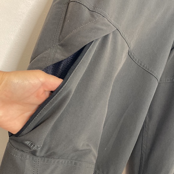 MEC Pants Mens 34 x 32 Gray Zip Pockets Straight Leg Drawcord Outdoor Camping - Picture 8 of 15